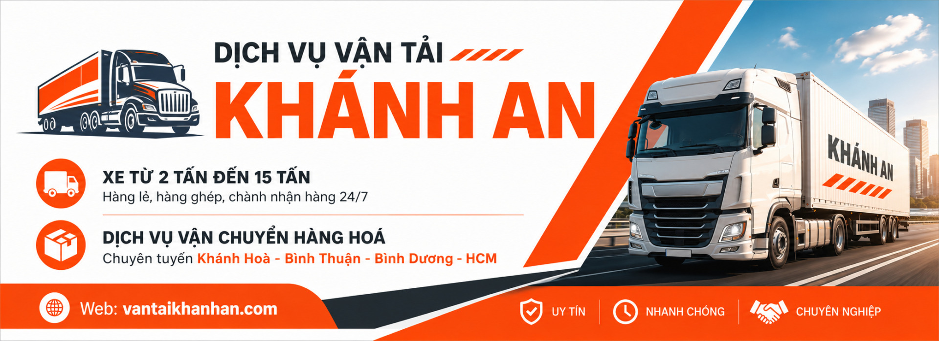 Dịch vụ vận tải Khánh An