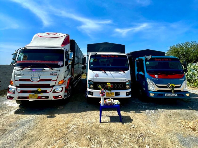 Vận chuyển hàng hoá TP.HCM đi Bình Thuận Đội ngũ xe tải của Khánh An đa dạng từ 2 tấn đến 15 tấn